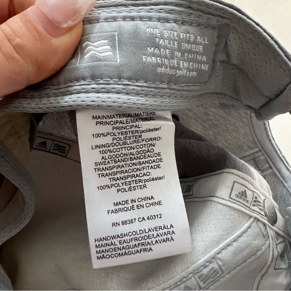 Adidas Solid Gray Adjustable Baseball Hat - image 5